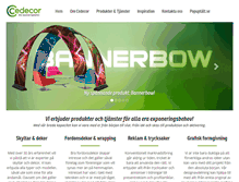 Tablet Screenshot of cedecor.se